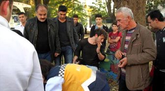 Otomobilin Çarptığı Motosiklet Sürücüsü Yaralandı
