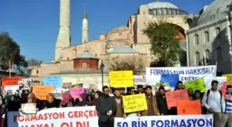 İlahiyat Fakültesi Öğrencilerinden Ayasofya'da 'Formasyon' Protestosu