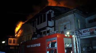 Tokat'ta Korkutan Yangın
