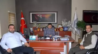 Üsteğmen Kule'den Başkan Kayacan'a Ziyaret