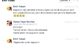 Küçük Emir Okulunun Temizlenmesi İçin Facebook'tan Sesini Duyurdu