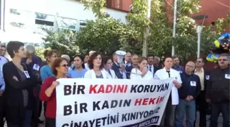 Dr. Dağdemir'in Öldürülmesi Mersin'de Protesto Edildi