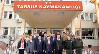 Vali Çakacak, Tarsus Kaymakamı Atmaca'yı Ziyaret Etti