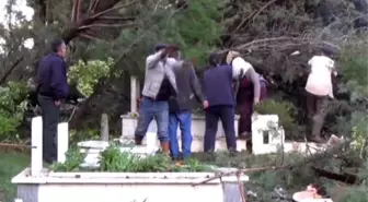 Vali Çiçek Hortumun Meydana Geldiği Düğerek Mahallesi'nde İncelemelerde Bulundu