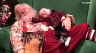 Santa Takes A Nap With A Sleeping Baby And The Picture Goes Viral