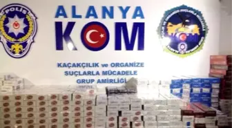 Alanya'da 7 Bin Paket Kaçak Sigara Ele Geçirildi