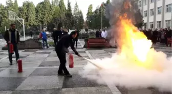 Sağlık Hizmetleri Myo'da Yangın Tatbikatı