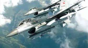 10 F-16 Uçağıyla Suriye Sınırında Devriye Uçuşu