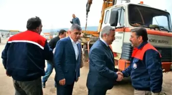 Başkan Baran'dan, Temizlik İşleri Müdürlüğü'ne Ziyaret