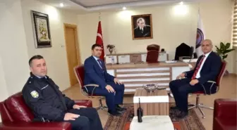 Kastamonu İl Emniyet Müdürü Yoldan Hanönü Kaymakamı Çiğdem'i Ziyaret Etti