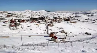 Ordu'da 2 Bin Rakımlı Çabaşı Yaylası'nda Kayak Yaptılar