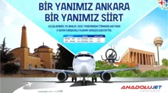 Anadolujet, Ankara – Siirt Uçuşlarını Başlatıyor