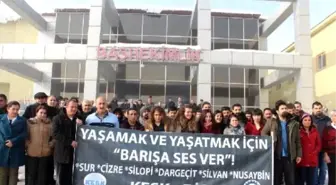 Yüksekova'da 1 Günlük İş Barakma Eylemi