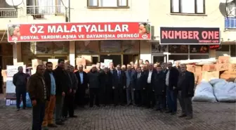 Yardım Kampanyasına Öz Malatyalılar'dan Destek