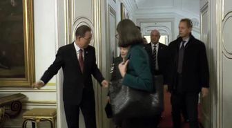 BM Genel Sekreteri Ban Ki-Moon, Viyana'da