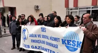 Gaziantep'te Sağlık Çalışanlarından Protesto