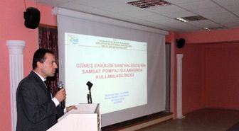 Samsat'ta İlçesinde Sulu Tarım Toplantısı Yapıldı