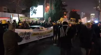 Taksicilerden Sigorta Zammı Protestosu