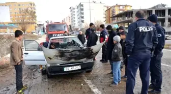 Park Halindeki Otomobil Çalıştırılmak İstenince Yandı