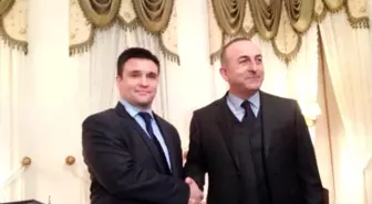 Bakan Çavuşoğlu Ukraynalı Mevkidaşı Klimkin ile Bir Araya Geldi