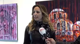 Ressam Pınar Çimen, Harabeye Dönen Kervansarayların Feryadını Tuvale Aktardı