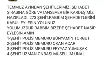 Paylaştığı Şehit Listesine Kendi İsmi de Eklendi