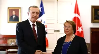 Cumhurbaşkanı Erdoğan Şili Devlet Başkanı Bachelet'le Görüştü