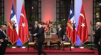 Cumhurbaşkanı Erdoğan ve Bachelet'in Ortak Basın Toplantısı (1)