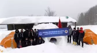 Büyükşehirli İzciler, Kış Kampını Eksi 5 Derecede Tamamladı