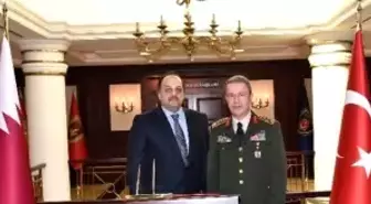 Katar Savunma Bakanı'ndan Genelkurmay Başkanı Akar'a Ziyaret