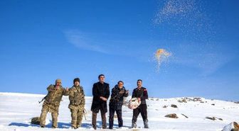 Ahlat'ta Doğaya Yem Bırakıldı