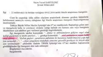 HDP'li Vekillerin Cizre ile İlgili Araştırma Önergesi İade Edildi