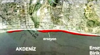 Dünyaca Ünlü Konyaaltı Sahili 70 Metre Kayboldu