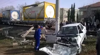 Adıyaman'da Yük Treni, Otomobili Biçti