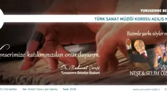 Yunusemre Tsm Korosu İlk Konseriyle Müzikseverlerin Karşısına Çıkıyor