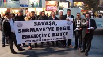 Manisa'da Bordro Yakma Eylemi