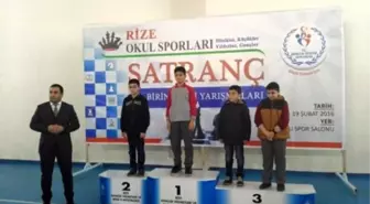 Rize'de Satranç İl Birinciliği Sona Erdi