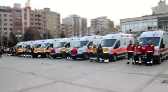 Adıyaman'da 8 Yeni Ambulans Hizmete Girdi