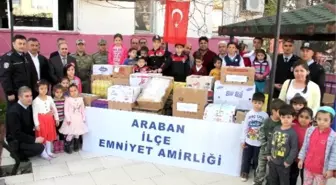 Polis ve Polis Eşlerinden Sur'da Görev Yapan Polislere Gıda Yardımı