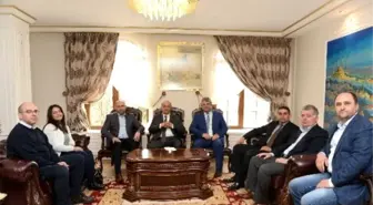 Bulgar Heyetten Vali Vekili Tanç'a Nezaket Ziyareti