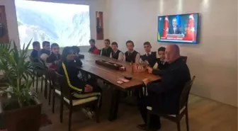 Azdavay 75. Yıl Y.i.b.o Yıldızlar Futsal Takımı Öğrencileri, Civelek'i Ziyaret Ettiler