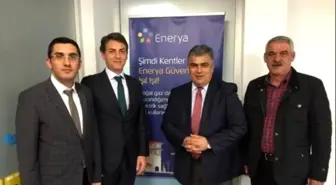 Başkan Özgüven'den Medaş ve Enerya'ya Ziyaret