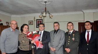 Kaymakam Özarslan'dan Şehit Ailelerine Ziyaret