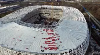 Samsun'un Yeni Stadının Yüzde 75'i Tamamlandı