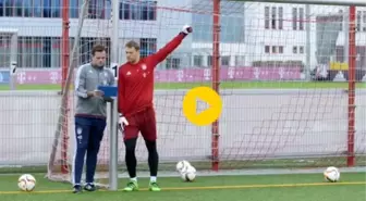 Su Uyur, Manuel Neuer Uyumaz! Bayern Münih İdmanında Harika Kurtarış...