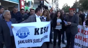 Şanlıurfa'da Sendikacılardan Cinsel Taciz Protestosu