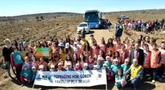 Minik Eller 2 Bin Fidanı Toprakla Buluşturdu