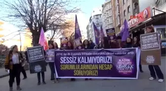 Eskişehir Kadın Cinayetlerini Protesto Ettiler