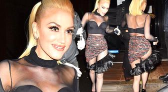 Ünlü Şarkıcı Gwen Stefani'nin Kıyafeti Çok Konuşuldu