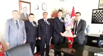 Kaymakam Bayraktar'a Polis Haftası Ziyareti